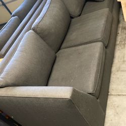 Gray sleeper couch 
