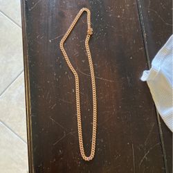Cuban Link Rose Gold Electroplated 