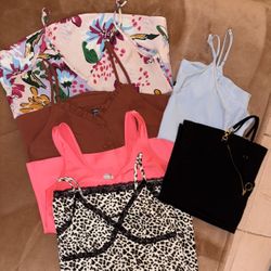 Multicoloured tank tops bundle #summer #loungewear   6 Items for $25! All 6 Items are new  Size Range~ S, M & L