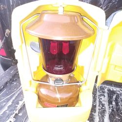 December 1977 Coleman 275 lantern complete with ruby globe and carrying case $600