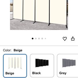 Room Divider / Privacy Screen 🤍  (New in Box)