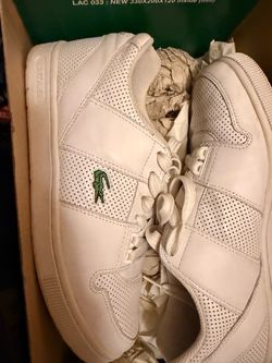 Lacoste White Leather Sneakers