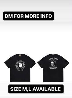 BAPE x Chrome Hearts Baby Milo Black T-Shirt