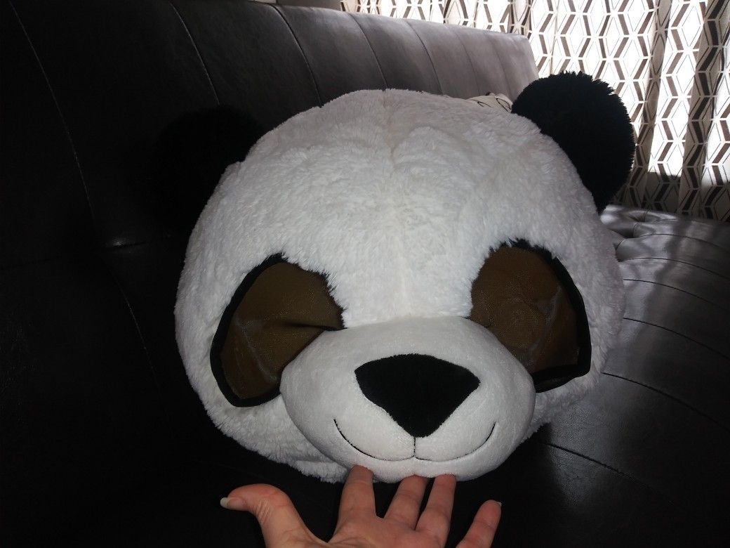 Panda bear mask.