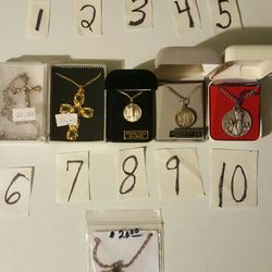 religious medals new, $20.00 each 
