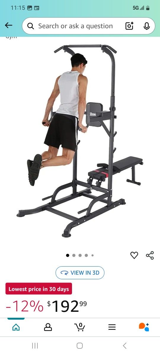 Bench With Pull Up And Dip