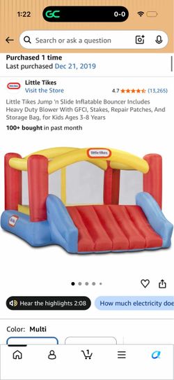 Little Tikes Jump 'n Slide Inflatable Bouncer