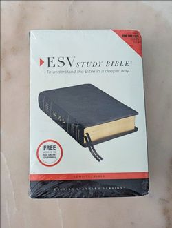 Crossway ESV Study Bible - Black Cowhide Leather