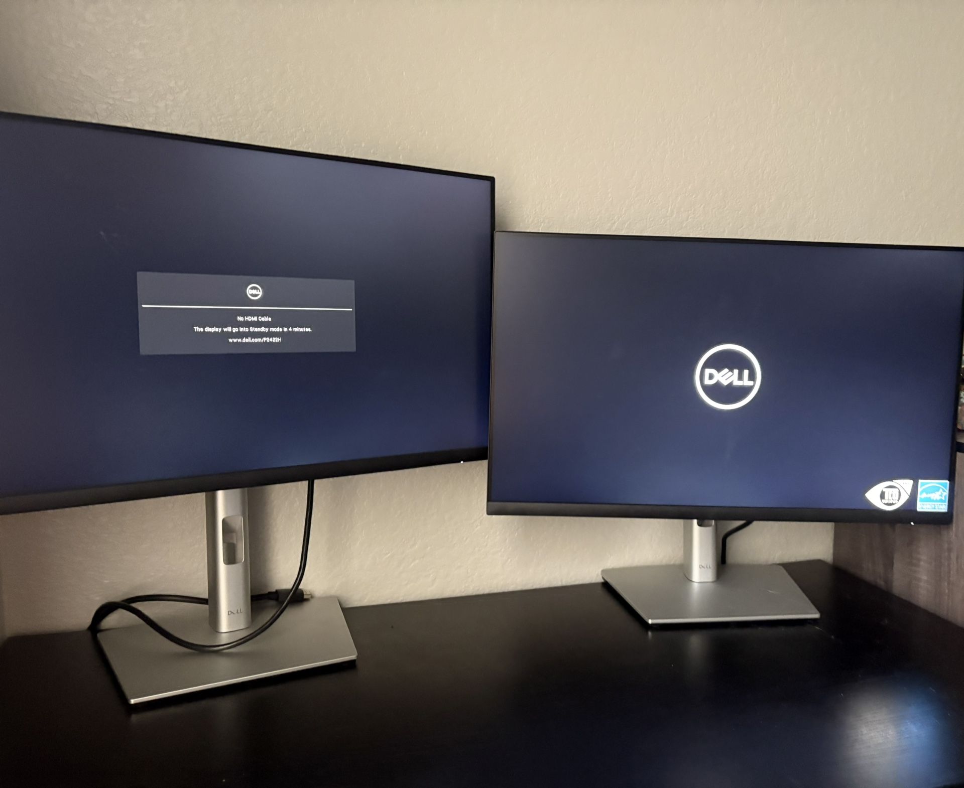 Two 24inch Dell Computer Monitors