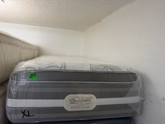 TWIN XL SIMMONS BEAUTYREST PILLOW TOP MATTRESS & BOX SPRING BED SET