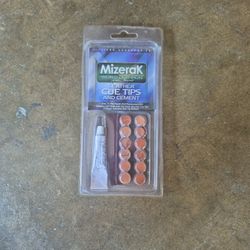 Leather Cue Tips/ Pool