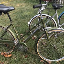 Vintage Raleigh 3 Speed Bikes English  