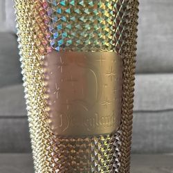 Disneyland Gold Starbucks Cup 