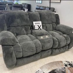 Ashley! Living Room Set Free Delivery Reclining.