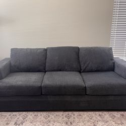 Blue 3-Seat Sofa Couch