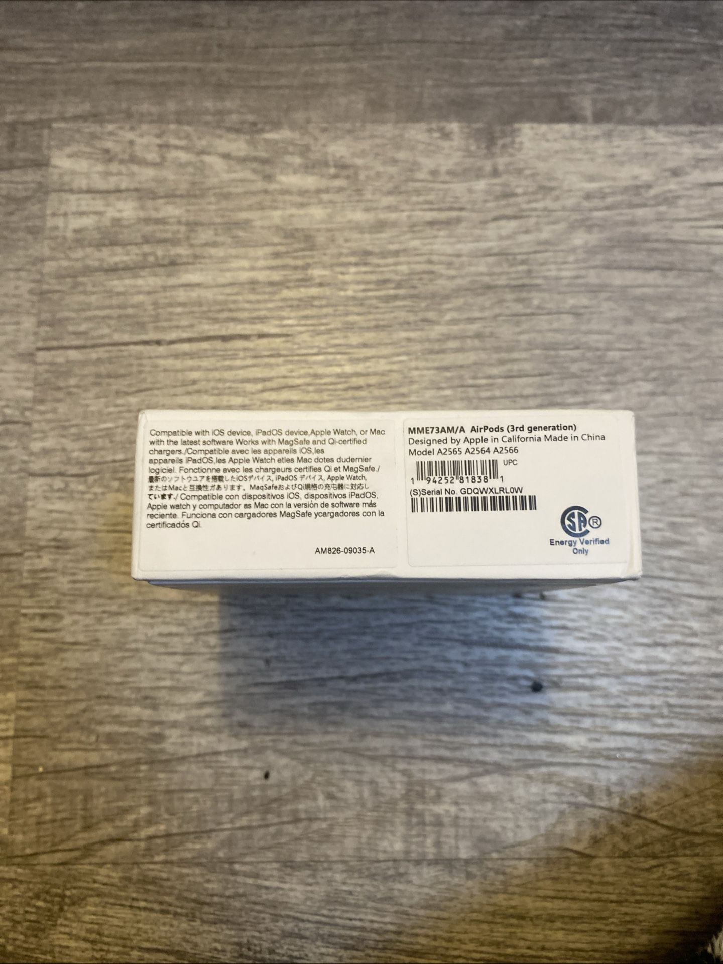 Apple Earbuds Gen Valid Serial Number Aunthentic