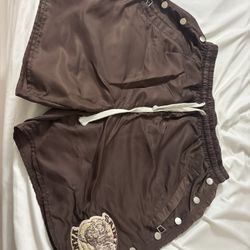 Brown Saint Vanity Nylon Shorts 