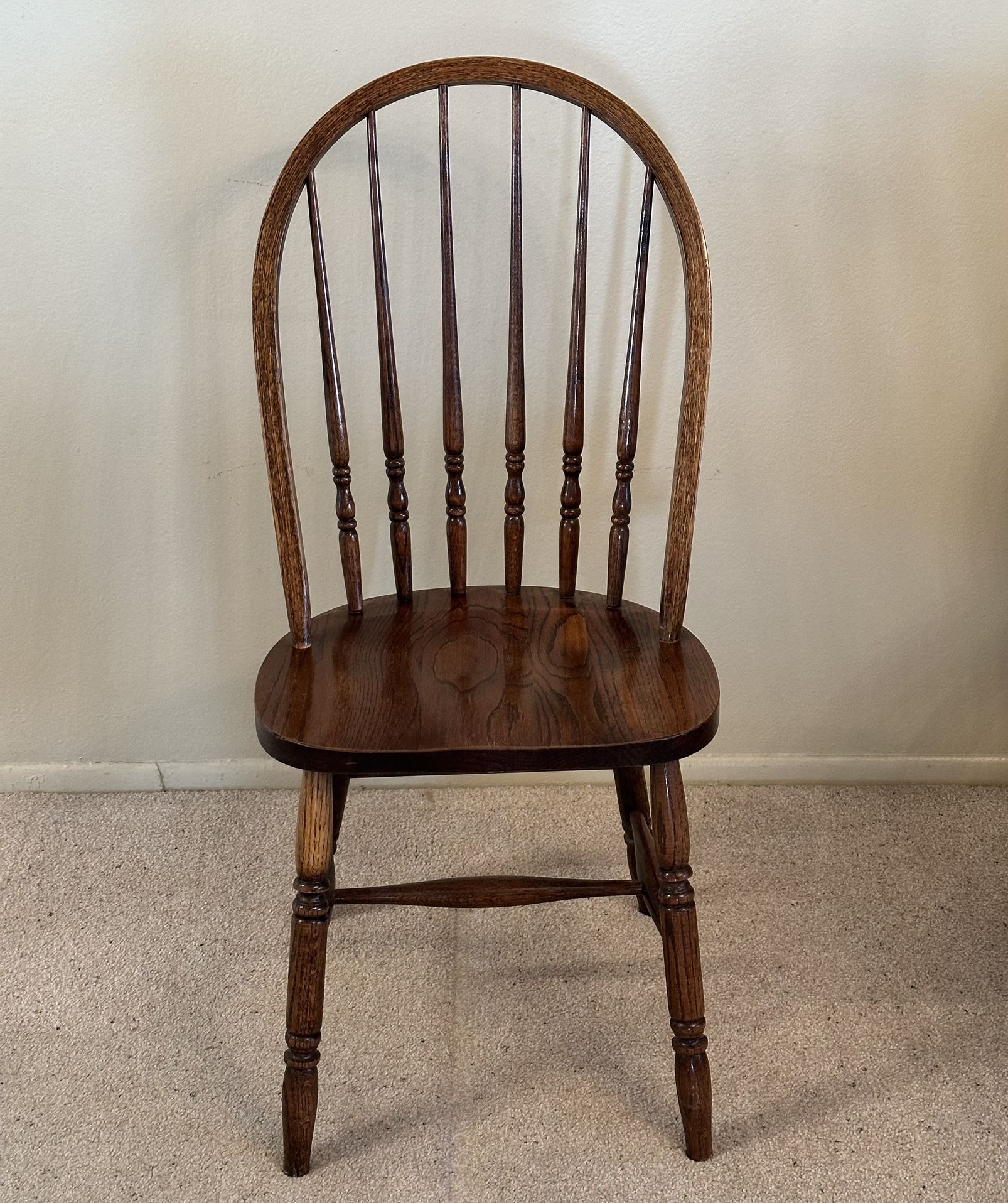 Solid Wood Made In USA H.W. HW Hull & Sons Spindle Side Chair