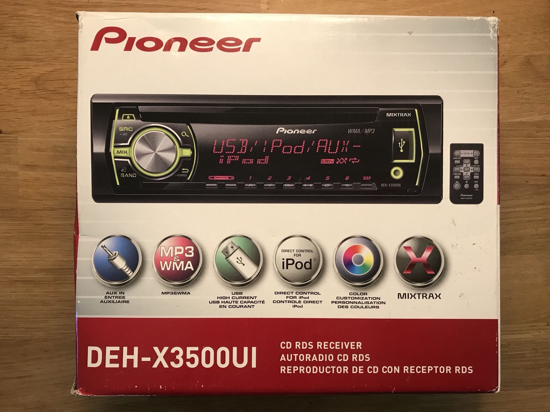 Brand New Car CD RDS Receiver - Pioneer DEH-X3500UI