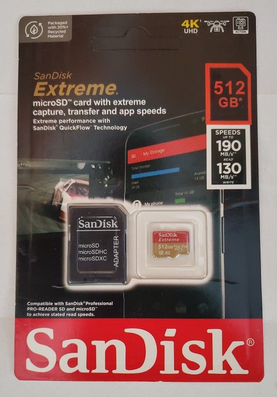 SanDisk 512GB Extreme microSDXC