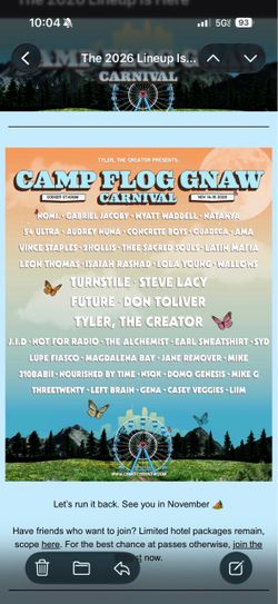 2026 Camp Flog Gnaw Tickets