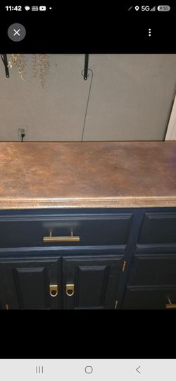 Large refinished 9 drawer dresser