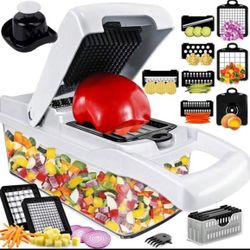 15 In 1 Kitchen Vegetable Chopper And Cooking Ingredient Slicer, Kitchen Small Tool, Multifunctional Vegetable And Fruit Slicer, Vegetable Slicer, Che