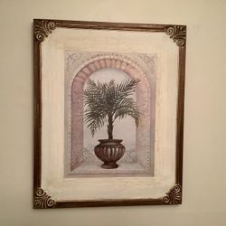 Palm Tree Tree Wall Art 22” Tall And 18” Wide