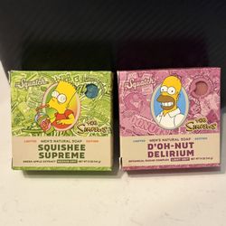 Dr Squatch x The Simpsons Bart & Homer Donut Delierium Squishee Supreme Bar Soap