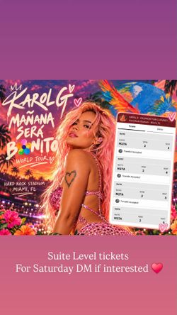 Karol G concert Miami Oct 3