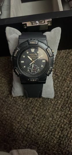 Vintage Caravelle Bulova Quartz Multi-Function Watch