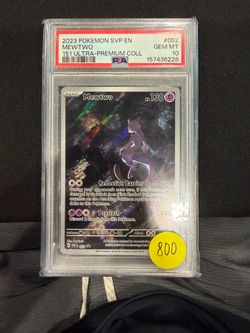 2023 Pokemon TCG Mewtwo SVP 052 English Holo Full Art Promo PSA 10