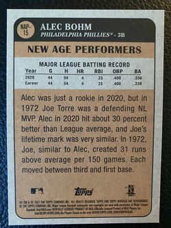 ORIGINAL Alec Bohm Philadelphia Phillies Topps ROOKIE Baseball 