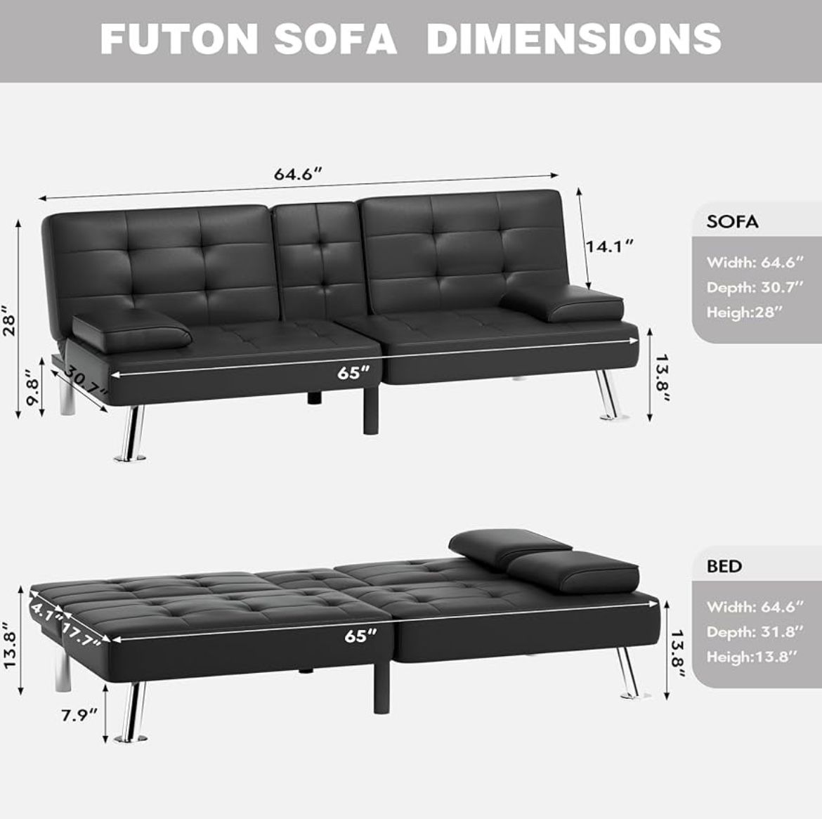 Small Futon Sofa