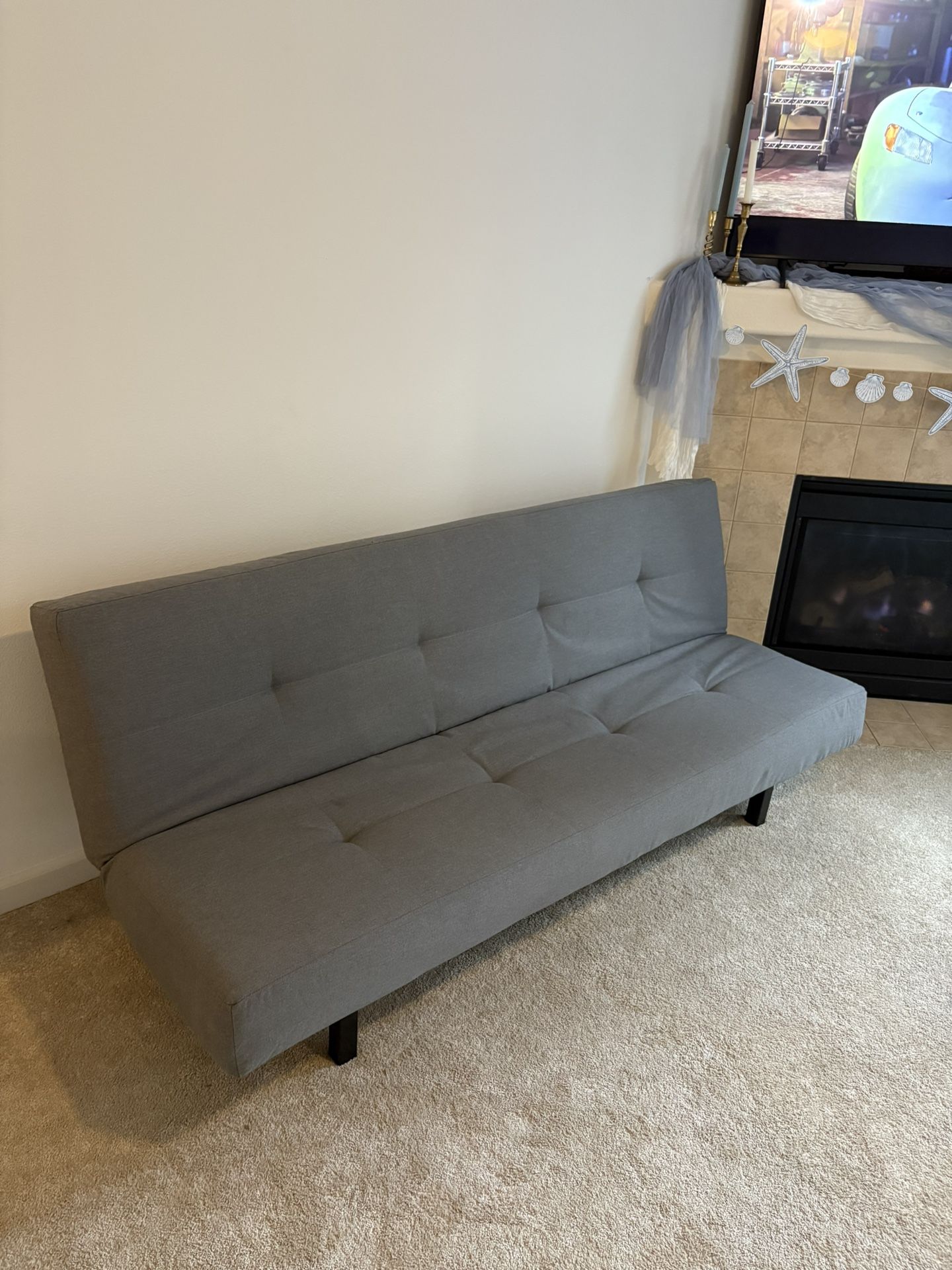 BALKARP (IKEA) Sleeper sofa, Vissle gray