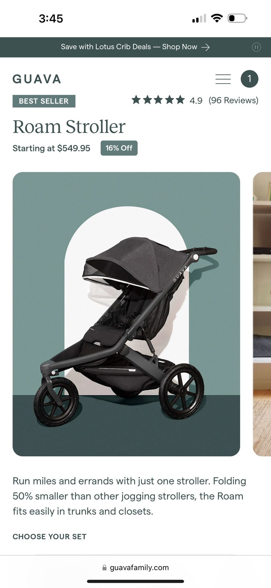 NEW Guava Roam Jogging Stroller