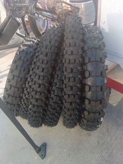 6Brand new dirt bike tires package deal or each  soul separately 50 bucks