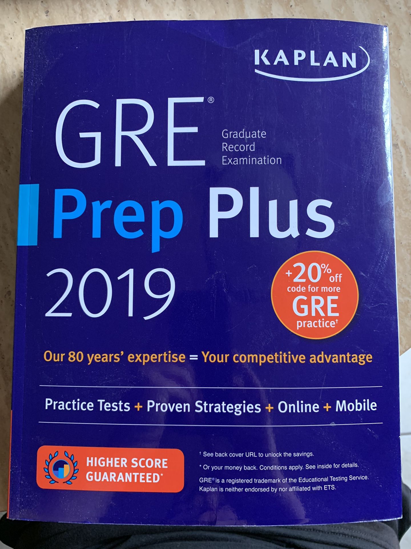 Kaplan GRE Prep plus 2019 (Never used)