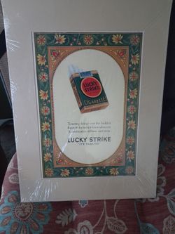 Original 1926–1927 Lucky Strike cigarette magazine advertisement