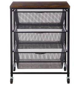 Edifice 3-tier Mesh Basket Cart