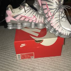 Pink And White And Grey Women Nike Size 9