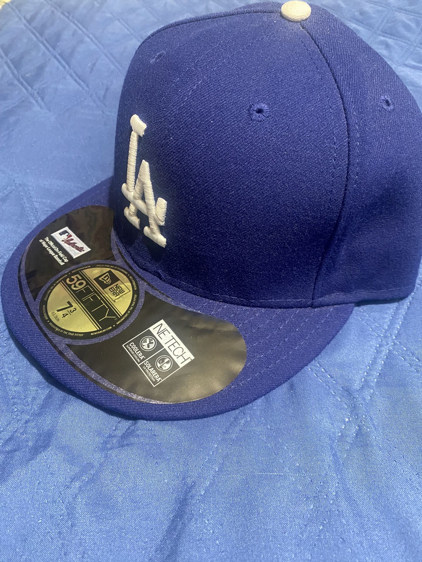 Dodgers 2015 New Era On Field Authentic Hat Cap No Flag Logo Dead Stock 7 3/4 Los Angeles LA Jerseys