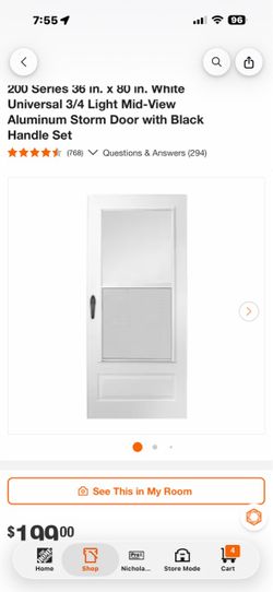 36X80 storm door