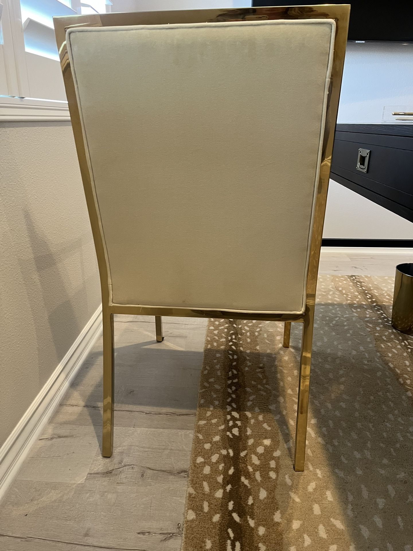 Gold & Cream Desk Or Living Room Chai