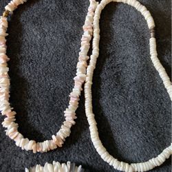 6 shell necklaces