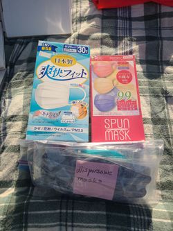 Hew boxes of disposable masks!