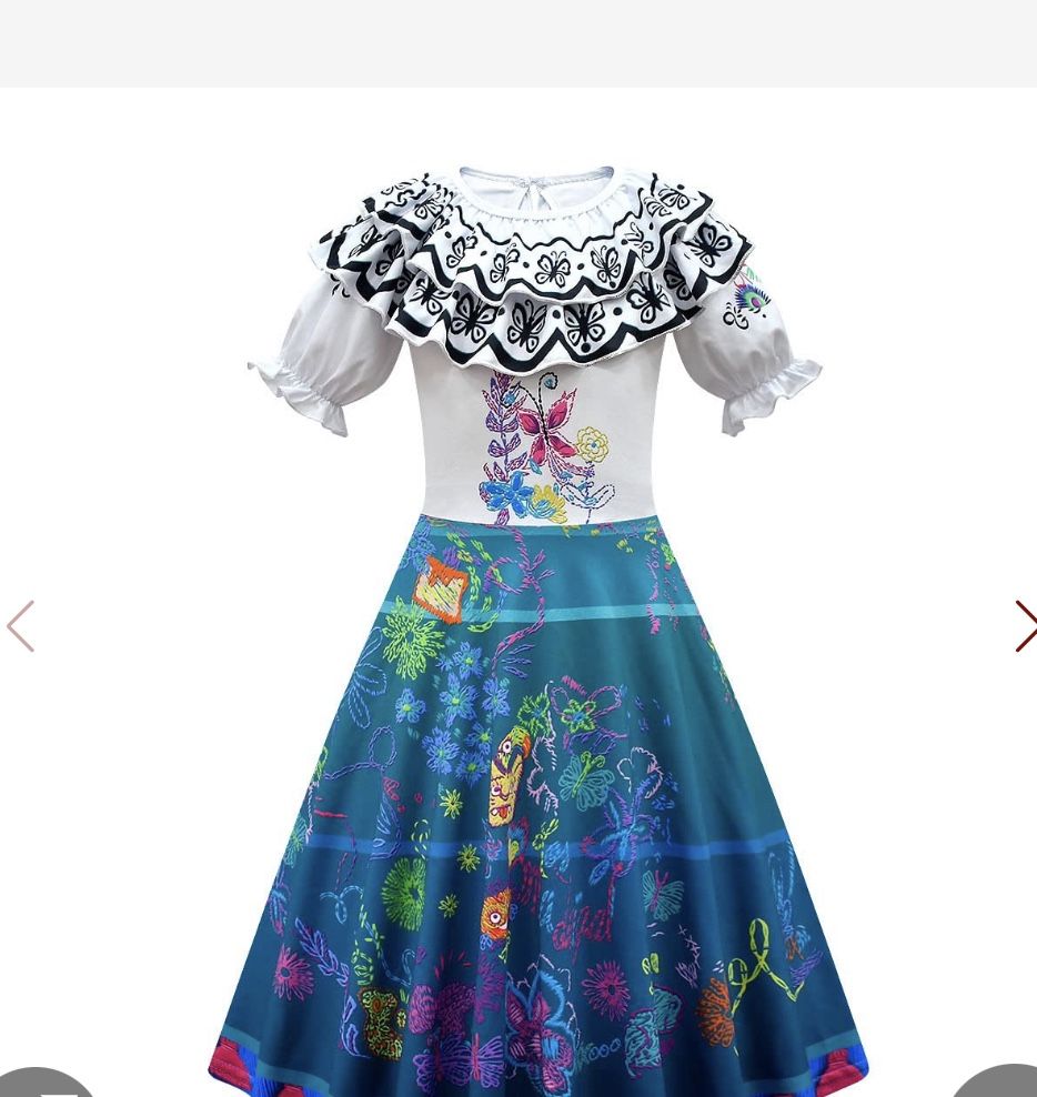 Encanto Costume Kids Size 6-7