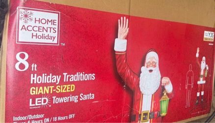 8ft giant size Santa with led light
