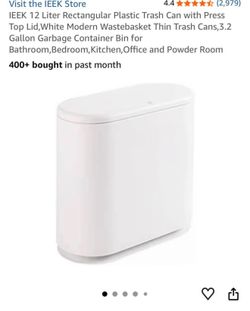 12 Liter Rectangular Plastic Trash Can
