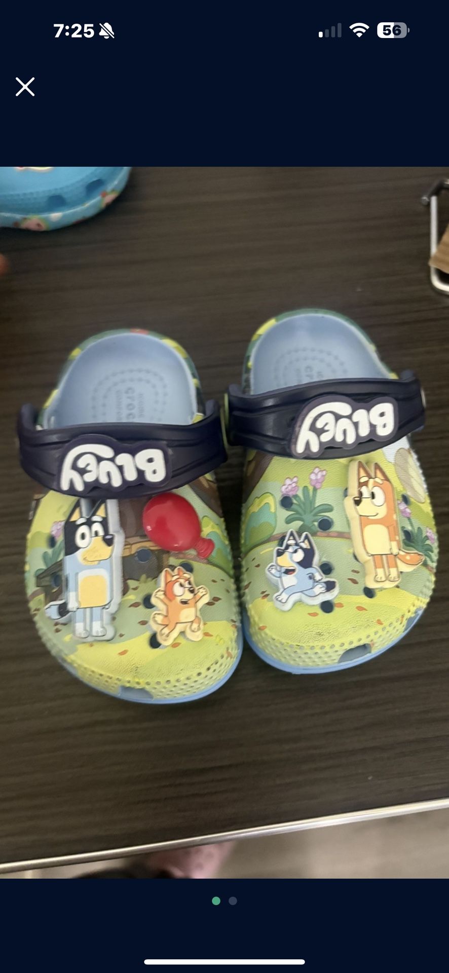 Bluey Crocs Size 8c